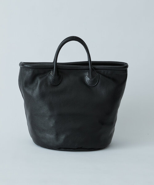 【美品】PAPILLONNER SEAU バケツトートレザーバッグ　黒 美品】PAPILLONNER SEAU バケツトートレザーバッグ 黒 - メルカリ