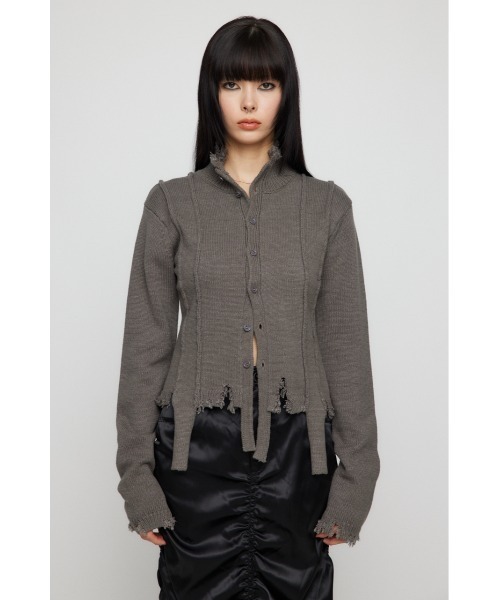 LAGUA GEM（ラグアジェム）の「MELLOW  CLASH  ニット（ニット/セーター・レディース・ブラック/グレー/バーガンディー・FREE）」の7枚目の写真