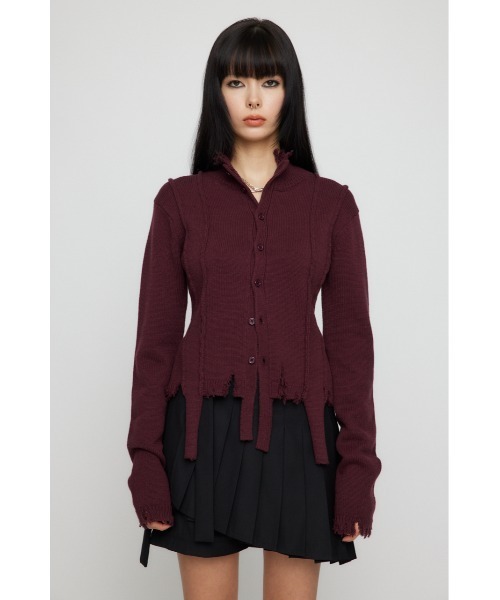 LAGUA GEM（ラグアジェム）の「MELLOW  CLASH  ニット（ニット/セーター・レディース・ブラック/グレー/バーガンディー・FREE）」の10枚目の写真