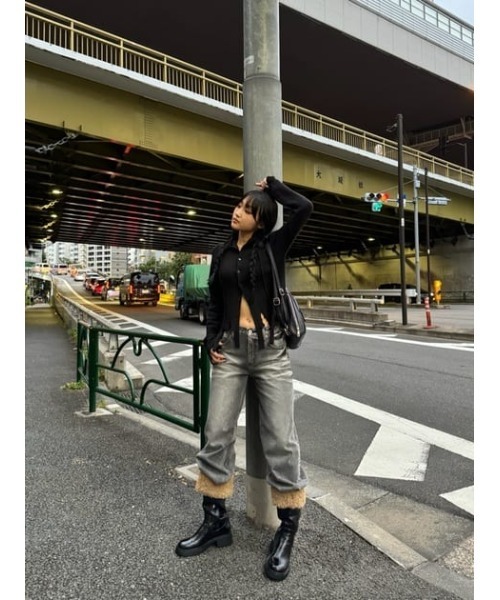 LAGUA GEM（ラグアジェム）の「MELLOW  CLASH  ニット（ニット/セーター・レディース・ブラック/グレー/バーガンディー・FREE）」の20枚目の写真