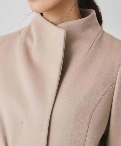 COUP DE CHANCE（クードシャンス）の「【カシミヤ混／日本製】Iラインスタンドウィングカラーコート（その他アウター・レディース・ライトグレー系3/ブラック/ネイビー/ベージュ/オフホワイト・36/38/40/34）」の13枚目の写真