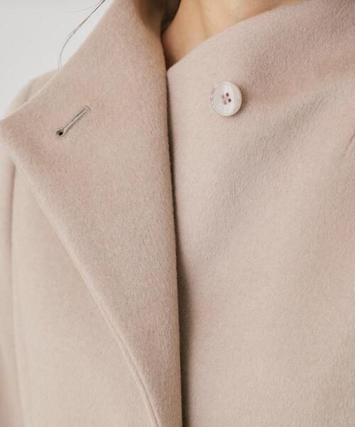COUP DE CHANCE（クードシャンス）の「【カシミヤ混／日本製】Iラインスタンドウィングカラーコート（その他アウター・レディース・ライトグレー系3/ブラック/ネイビー/ベージュ/オフホワイト・36/38/40/34）」の14枚目の写真
