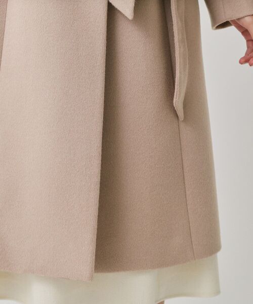 COUP DE CHANCE（クードシャンス）の「【カシミヤ混／日本製】Iラインスタンドウィングカラーコート（その他アウター・レディース・ライトグレー系3/ブラック/ネイビー/ベージュ/オフホワイト・36/38/40/34）」の18枚目の写真