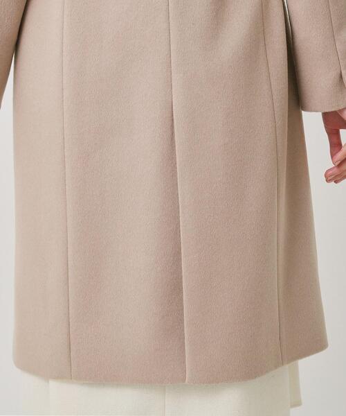 COUP DE CHANCE（クードシャンス）の「【カシミヤ混／日本製】Iラインスタンドウィングカラーコート（その他アウター・レディース・ライトグレー系3/ブラック/ネイビー/ベージュ/オフホワイト・36/38/40/34）」の19枚目の写真
