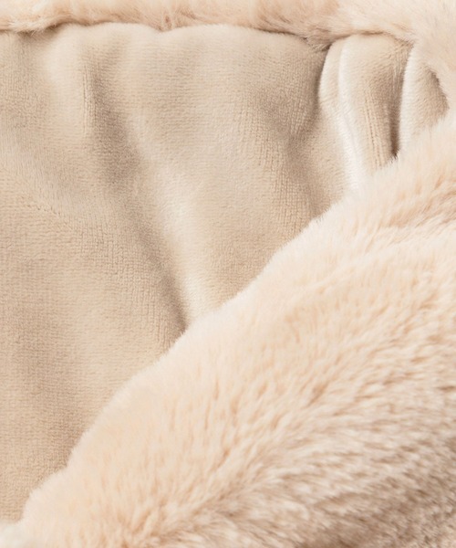 LOWRYS FARM（ローリーズファーム）の「サシコミリボンティペット　 138951（マフラー・レディース・アイボリー/ブラック/ブラウン・FREE）」の7枚目の写真