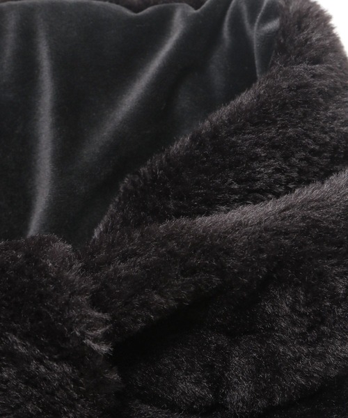 LOWRYS FARM（ローリーズファーム）の「サシコミリボンティペット　 138951（マフラー・レディース・アイボリー/ブラック/ブラウン・FREE）」の8枚目の写真