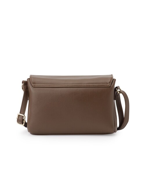 SHOO・LA・RUE（シューラルー）の「◆コーデを彩る 生地コンビ フラップショルダーバッグ（ショルダーバッグ・レディース・ブラック系1/ブラック系3/ダークブラウン系1・00）」の6枚目の写真