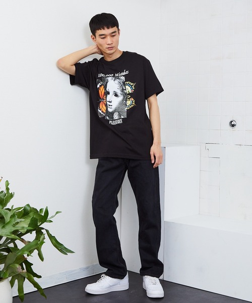 PLEASURES 関税込 傷ついたTシャツ セール】PLEASURES/プレジャーズ MISTAKES T-SHIRT Tシャツ