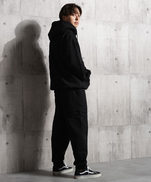 1111clothing(ワンフォークロージング)の「裏起毛 ロゴ刺繍 フルジップパーカー【セットアップ可能】/ Lined Full Zip Hoodie with Embroidered Logo(パーカー・メンズ・ブラック/アッシュ・M/L)」の10枚目の写真