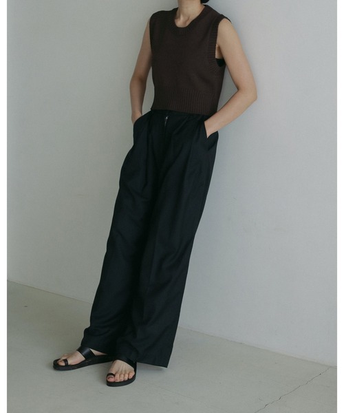 anuke（アンヌーク）の「Tuck Loose Pants（その他パンツ・レディース・グレー/ブラック・36inch/38inch）」の10枚目の写真