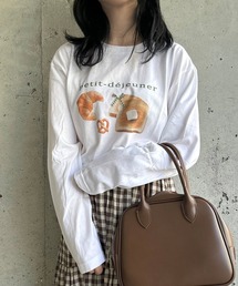 『低身長用サイズあり』スイーツプリントロングTシャツ
