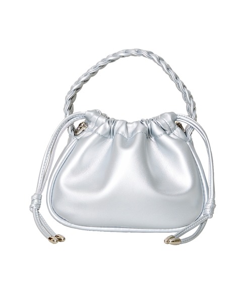 ORiental TRaffic（オリエンタルトラフィック）の「編み込みハンドバッグ BA-244（ハンドバッグ・レディース・ブラック/ブルー/シルバー・ﾌﾘ-）」の5枚目の写真