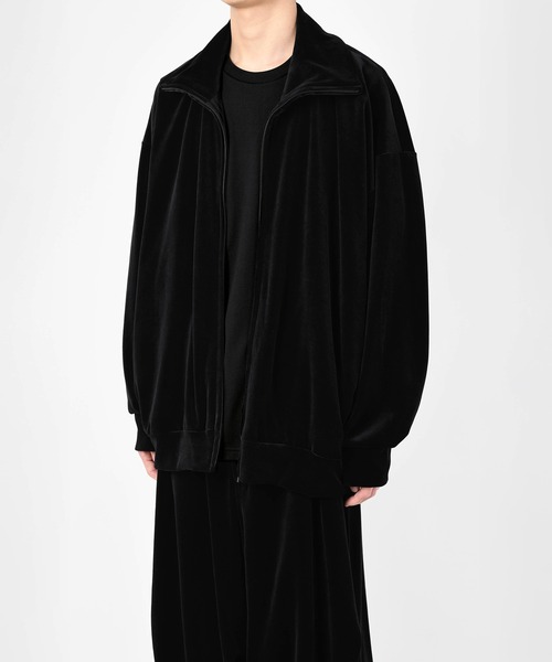 LAD MUSICIAN 22AW ベロアトラックジャケットACID GREEN LAD MUSICIAN(ラッドミュージシャン) - T/C VELOUR TRACK JACKET