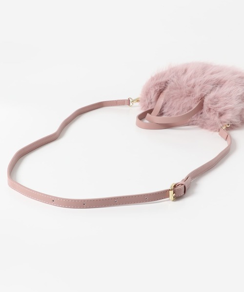 URBAN RESEARCH ROSSO WOMEN（アーバンリサーチ　ロッソ）の「フラッフィーハンドバッグ（ハンドバッグ・レディース・モカ/オフホワイト/ピンク・-）」の11枚目の写真
