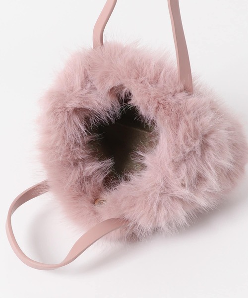 URBAN RESEARCH ROSSO WOMEN（アーバンリサーチ　ロッソ）の「フラッフィーハンドバッグ（ハンドバッグ・レディース・モカ/オフホワイト/ピンク・-）」の12枚目の写真