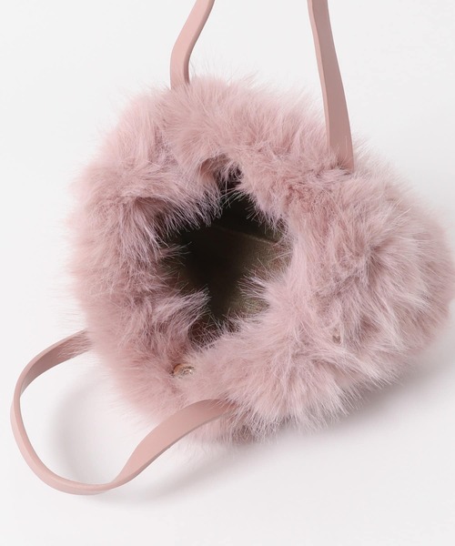URBAN RESEARCH ROSSO WOMEN（アーバンリサーチ　ロッソ）の「フラッフィーハンドバッグ（ハンドバッグ・レディース・モカ/オフホワイト/ピンク・-）」の20枚目の写真