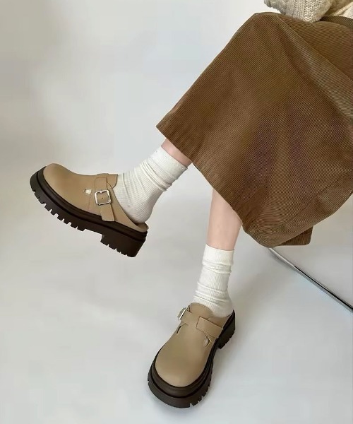 ammy.(エイミードット)の「【 ammy. / エイミードット 】 厚底 サボサンダル / クロッグシューズ(サンダル・レディース・ライトベージュ/ベージュ/ブラウン・38/39/37/36)」の12枚目の写真
