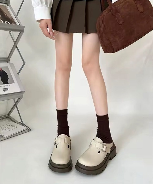 ammy.(エイミードット)の「【 ammy. / エイミードット 】 厚底 サボサンダル / クロッグシューズ(サンダル・レディース・ライトベージュ/ベージュ/ブラウン・38/39/37/36)」の8枚目の写真