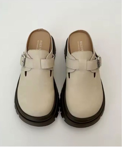 ammy.(エイミードット)の「【 ammy. / エイミードット 】 厚底 サボサンダル / クロッグシューズ(サンダル・レディース・ライトベージュ/ベージュ/ブラウン・38/39/37/36)」の10枚目の写真