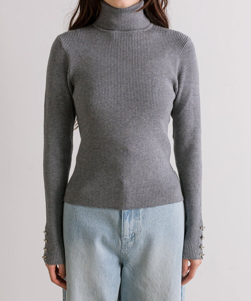 袖リボンボタンハイネック（ニット/セーター）｜OLIVE des OLIVE