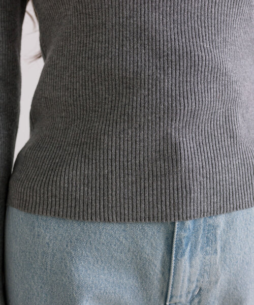 OLIVE des OLIVE(オリーブデオリーブ)の「袖リボンボタンハイネック(ニット/セーター・レディース・オフホワイト/チャコールグレー/ブラック・FREE)」の21枚目の写真