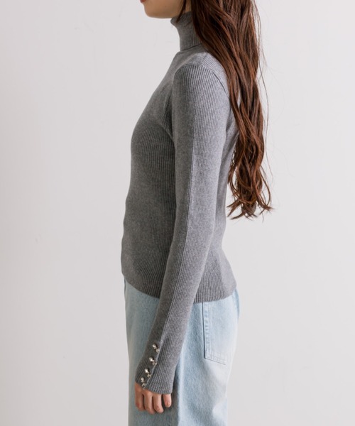 袖リボンボタンハイネック（ニット/セーター）｜OLIVE des OLIVE