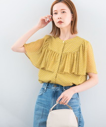 「URBAN RESEARCH ROSSO WOMEN」 ノースリーブブラウス FREE イエロー レディース ブランド古着】ノースリーブブラウス（シャツ/ブラウス）｜URBAN