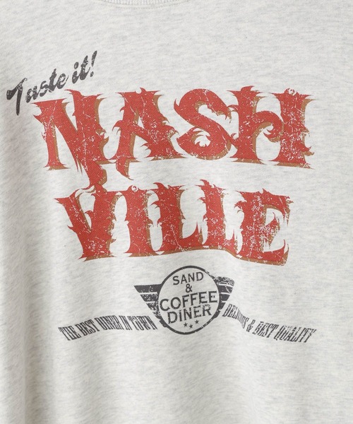 RAGEBLUE（レイジブルー）の「ヴィンテージライク/ロックプリントスウェット（スウェット・レディース・ホワイト/スミクロ・FREE）」の18枚目の写真