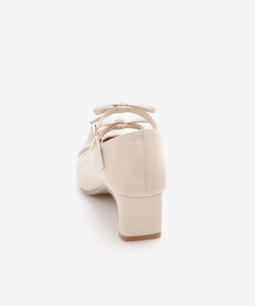 MAJESTIC LEGON（マジェスティックレゴン）の「ダブルリボンギャザーパンプス（パンプス・レディース・ブラック/アイボリー/シルバー・MEDIUM/SMALL/X-LARGE/LARGE）」の19枚目の写真