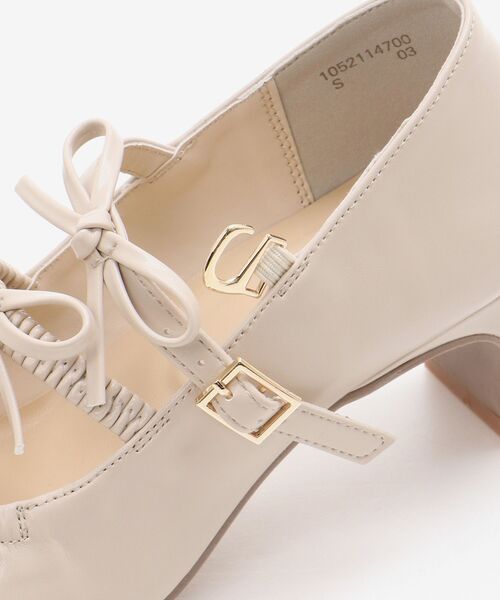 MAJESTIC LEGON（マジェスティックレゴン）の「ダブルリボンギャザーパンプス（パンプス・レディース・ブラック/アイボリー/シルバー・MEDIUM/SMALL/X-LARGE/LARGE）」の21枚目の写真