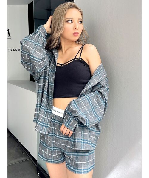 GYDA(ジェイダ)の「バインダービスチェ(キャミソール・レディース・ブラック/オフホワイト・FREE)」の10枚目の写真