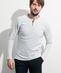 HIDEAWAYS NICOLE | ブライトタックバイアスヘンリーネックプルオーバー(Tシャツ/カットソー)