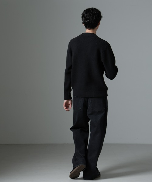 セール】MIXワッフルモックネックニット（ニット/セーター）｜NANO