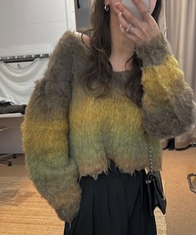 willfully ウィルフリー cable knit ケーブルニット パープル willfully ウィルフリー cable knit ケーブルニット パープル