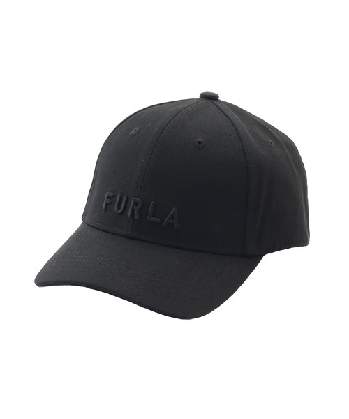 FURLA（フルラ）キャップ （ブラック）黒の立体ロゴキャップ キャップ ”フロント FURLA ロゴ”（キャップ）｜FURLA（フルラ