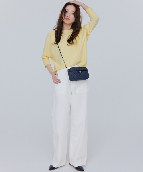 セール】【洗える】コンフォートストレッチ ドルマンスリーブ ニット