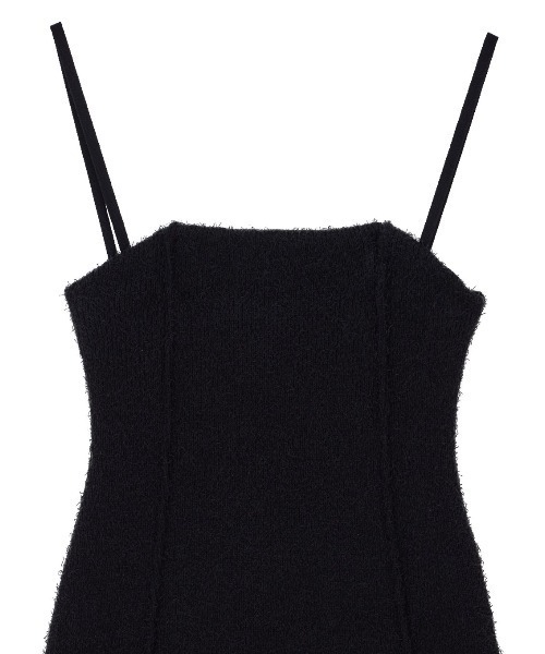 Ameri（アメリ）の「PEPLUM FLARE BUSTIER KNIT（ニット