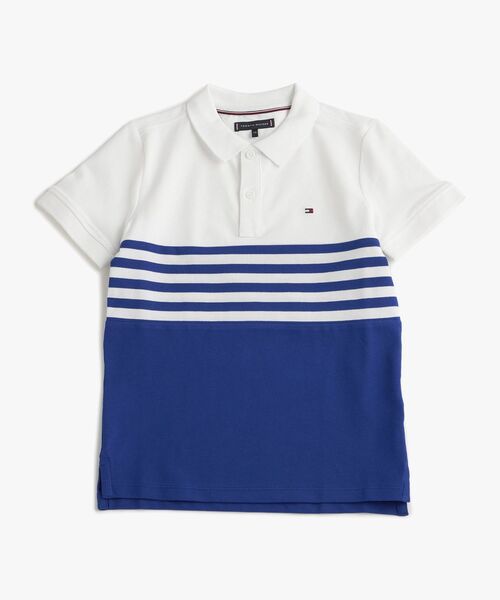 BOYS カラーブロックショートスリーブポロシャツ