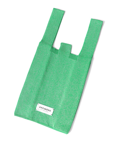 ANEMONE（アネモネ）の「ラメニットトートバッグ[S]（ショルダーバッグ・レディース・グリーン/ライトピンク/ブラック/ライトイエロー/シルバー/カーキ/シャンパン・FREE）」の8枚目の写真