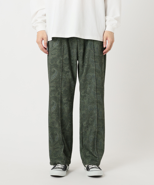 417 EDIFICE（フォーワンセブンエディフィス）の「プリントジャージーイージーパンツ（スラックス・メンズ・ブラウン/グリーン/ネイビー・LARGE/MEDIUM）」の2枚目の写真