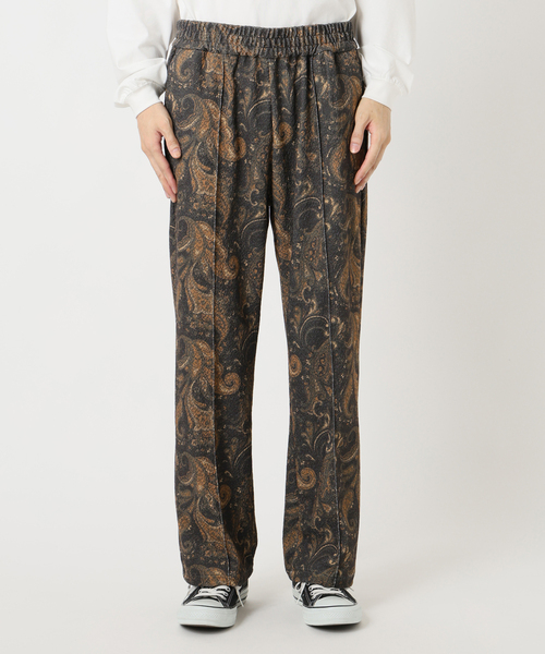 417 EDIFICE（フォーワンセブンエディフィス）の「プリントジャージーイージーパンツ（スラックス・メンズ・ブラウン/グリーン/ネイビー・LARGE/MEDIUM）」の4枚目の写真