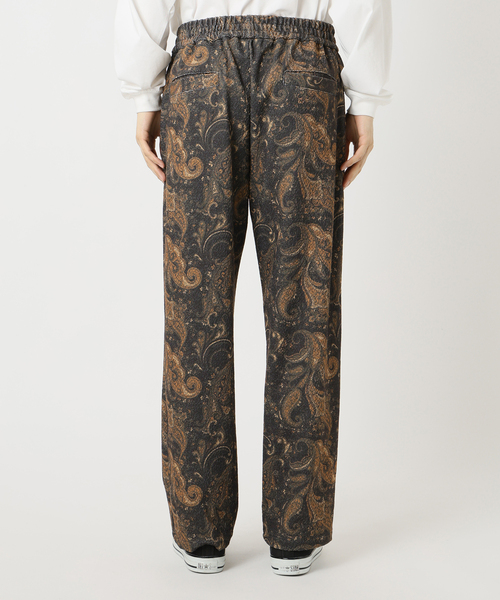 417 EDIFICE（フォーワンセブンエディフィス）の「プリントジャージーイージーパンツ（スラックス・メンズ・ブラウン/グリーン/ネイビー・LARGE/MEDIUM）」の6枚目の写真