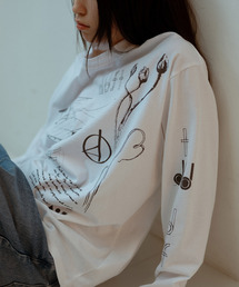 SALON adam et rope' | 【duft（ドゥフト） for SALON】フラワーフォトプリントロンT(Tシャツ/カットソー)
