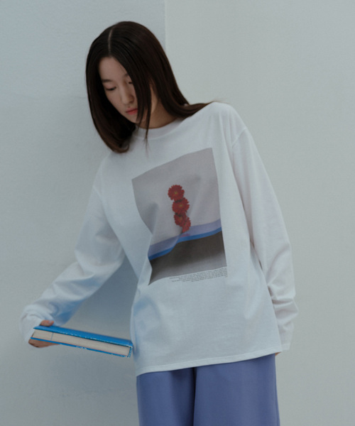 tシャツ 「duft（ドゥフト） for SALON」フラワーフォトプリントロンT レディース SALON adam et ropé(サロン アダム エ ロペ) / 【duft（ドゥフト