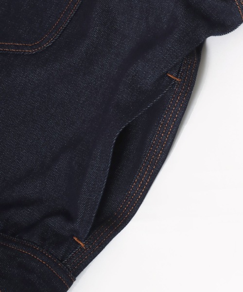 Lee(リー)の「Lee/リー SUPERSIZED DENIM COWBOY JACKET/オーバーサイズ デニムカウボーイジャケット/Gジャン/レディース メンズ(デニムジャケット・メンズ・ブラック系その他/ノンウォッシュ・L/M)」の12枚目の写真