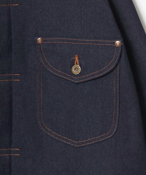 Lee(リー)の「Lee/リー SUPERSIZED DENIM COWBOY JACKET/オーバーサイズ デニムカウボーイジャケット/Gジャン/レディース メンズ(デニムジャケット・メンズ・ブラック系その他/ノンウォッシュ・L/M)」の9枚目の写真