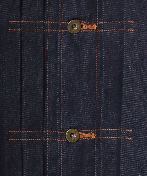 Lee(リー)の「Lee/リー SUPERSIZED DENIM COWBOY JACKET/オーバーサイズ デニムカウボーイジャケット/Gジャン/レディース メンズ(デニムジャケット・メンズ・ブラック系その他/ノンウォッシュ・L/M)」の8枚目の写真