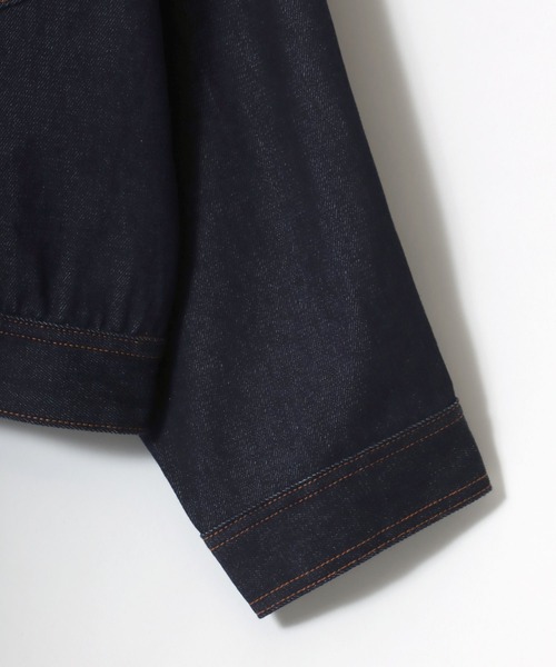 Lee(リー)の「Lee/リー SUPERSIZED DENIM COWBOY JACKET/オーバーサイズ デニムカウボーイジャケット/Gジャン/レディース メンズ(デニムジャケット・メンズ・ブラック系その他/ノンウォッシュ・L/M)」の10枚目の写真