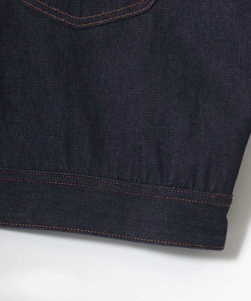 Lee(リー)の「Lee/リー SUPERSIZED DENIM COWBOY JACKET/オーバーサイズ デニムカウボーイジャケット/Gジャン/レディース メンズ(デニムジャケット・メンズ・ブラック系その他/ノンウォッシュ・L/M)」の13枚目の写真