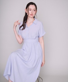 Papillon Stripe Shirt Dress（ワンピース）｜Her lip to（ハーリップ